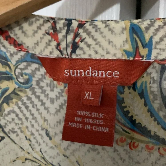 Sundance silk blouse XL - Picture 2 of 7